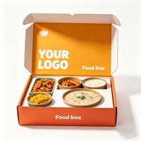 Boîte d'emballage pour riz à emporter, écologique et personnalisée, boîte en papier recyclable pour poulet frit, boîte pliable pour l'emballage alimentaire des restaurants