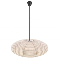 Lampe suspendue en papier de riz faite à la main suspension style japonais abat-jour forme ovale pour la décoration de festival intérieur