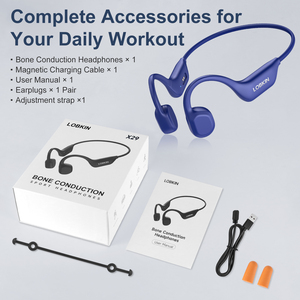Cuffie Wireless a Conduzione Ossea LOBKIN, Impermeabili IPX6, Design Open-Ear per Nuoto <span class=keywords><strong>e</strong></span> Sport, fino a 10 Ore di Autonomia - Product Image 5