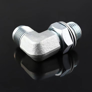 탄소강 90 도 팔꿈치 1/4 JIC 남성 1/8 NPT 남성 스레드 남성 유압 호스 파이프 어댑터