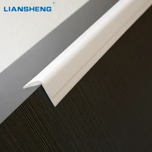 L hình dạng sự lựa chọn tùy chỉnh kích thước PVC nhựa nhiều màu trắng hiện đại 28 dây cạnh bảo vệ nhựa tường góc bảo vệ