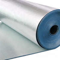 Rollo de Aislamiento de Espuma de Polietileno Reticulado, Lámina de Aluminio Resistente al Calor y a la Intemperie para el Revestimiento de Edificios