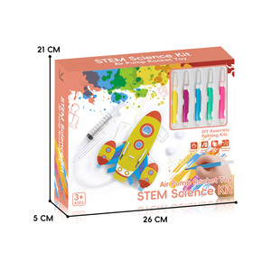 Giochi di Puzzle Creativi per lo Sviluppo del Pensiero, Kit Scientifico STEM Fai-da-Te, Modello di Razzo con Pompa ad Aria, Puzzle 3D - Product Image 4