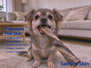 Golosinas para Perros con Alto Contenido de Proteínas, Marca Privada OEM ODM, Retazos de Piel de Salmón, Golosinas para Limpiar los Dientes para Perros de Todas las Razas y Tamaños - Product Image 5