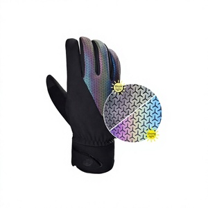 Cycling Bicycle Bikers Riding Breathable Waterproof Doubled-Color Winter Light-Black Men Women Full-<b>Finger</b> <b>Biking</b> Gloves - Product Image 1