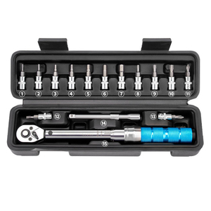 Jeu de clés dynamométriques pour vélo, <span class=keywords><strong>clé</strong></span> dynamométrique d'entraînement de 1/4 pouces, kit d'outils de vélo de 2 à 14 Nm pour <span class=keywords><strong>VTT</strong></span>, <span class=keywords><strong>VTT</strong></span> et route avec <span class=keywords><strong>clé</strong></span> <span class=keywords><strong>Allen</strong></span>, etc. - Product Image 2