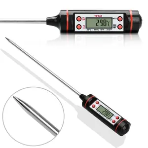 Lebensmittel qualität Material Flüssiges digitales Sonden thermometer LR44 Batterie Drahtloses Lesen Smart Meat Thermometer zum Grillen und Kochen