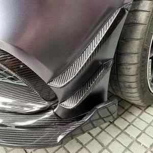 Kit de canards en carbone pour pare-chocs avant et grilles de brouillard W205 <span class=keywords><strong>C63</strong></span> pour Mercedes-Benz <span class=keywords><strong>AMG</strong></span> 2015-2021 - Product Image 4