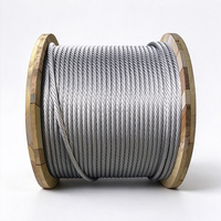 Câble en acier industriel à brins ronds 6mm 8mm 10mm DIN3055 6x7+FC, câble métallique galvanisé à âme en fibre, câble de levage en acier