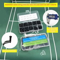 Kit de passants de cordage professionnels pour raquette de badminton, tube de protection de cordage en nylon noir N801 1,0 mm de haute qualité