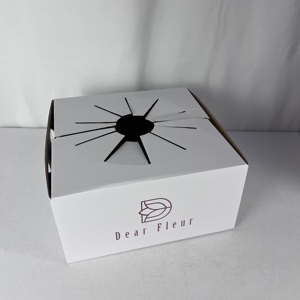 <strong>Custom</strong> Foldable Packaging Box <strong>Wholesale</strong> <strong>Flowers</strong> Cardboard Delivery <strong>Boxes</strong> Florist Box for Delivery Florist - Product Image 4