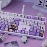 Capuchons de touches de clavier à thème de jeu Moria Ruruka, 120 touches, profil Cherry, clavier mécanique PBT, capuchons de touches personnalisables sur le thème de l'anime