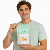 Sachet Doypack Personnalisé Imprimé avec Fermeture Zip Refermable, Emballage Alimentaire en Plastique de Qualité pour Gelée de Fruits, Sachet Doypack pour Snacks