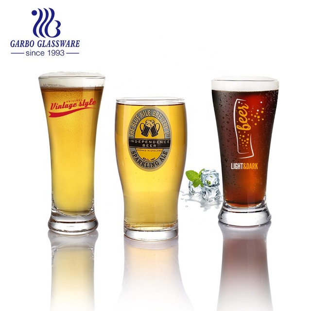 20oz Beer Pint Glass Wholesale Glass Factory Direct Bar Drinking Pilsner Custom Logo Hot Selling Customized Clear Big Beer Glass