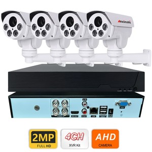 Système <span class=keywords><strong>de</strong></span> caméra CCTV Anxinshi 2MP, <span class=keywords><strong>DVR</strong></span> 4CH, caméra <span class=keywords><strong>de</strong></span> sécurité analogique PTZ, zoom 4X, étanche IP66 - Product Image 1