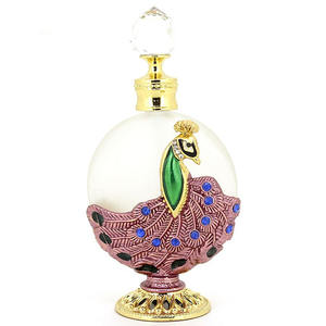 Luxury 15ml Arabian Gold Pattern Glass <b>Oil</b> <b>Perfume</b> Bottle - Product Image 4