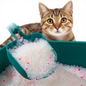 Venta Directa de Fábrica, Arena de Cristal de Sílice para Gatos con Logotipo Personalizado - Product Image 1