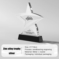 Grand Grand Transparent Personnalisé Grand Honneur Sports Verre Football Compétition Récompenses Médailles Acdémiques Trophée Cristal Coupe Trophées