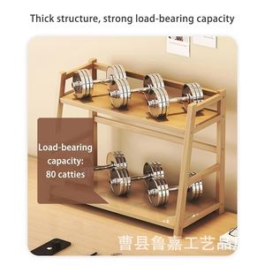 Wooden Storage Rack 2 Tier <b>Desktop</b> Organizer Natural Wood Color Rectangle <b>Standing</b> Type For Office Books Documents - Product Image 3