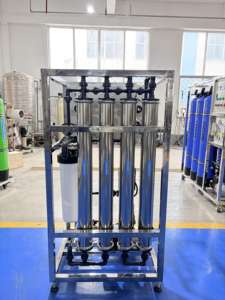 מערכת טיפול במים מסחרית 1000 ליטר עם בקרת PLC, אוסמוזה הפוכה, משאבה, מיכלים ומעטפת ממברנה מפלדת אל-חלד - Product Image 3