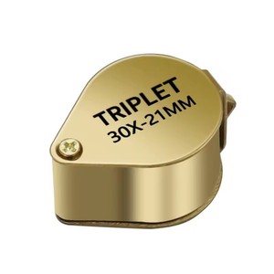 30X Bijoutiers Pliant En Métal Loupe <span class=keywords><strong>Mini</strong></span> Loupe De Poche Portable Lentille En Verre Diamant Bijoutiers Outils Pour Les Yeux - Product Image 2