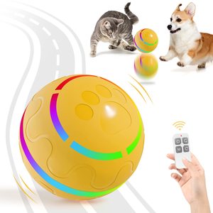 ของเล่นสุนัขแบบอินเทอร์แอคทีฟ Petom 2023 ลูกบอลพร้อมไฟ LED กระพริบ ชาร์จไฟได้ ปลอดภัย ผลิตจากวัสดุ TPU - Product Image 1