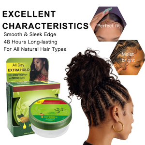 Pomada Orgánica <span class=keywords><strong>para</strong></span> Hombre de Fijación Fuerte, <span class=keywords><strong>para</strong></span> Cabello Rizado Vegano, con Aceite de Almendras Dulces, Cera <span class=keywords><strong>para</strong></span> Peinar Trenzas, Marca Privada OEM - Product Image 4