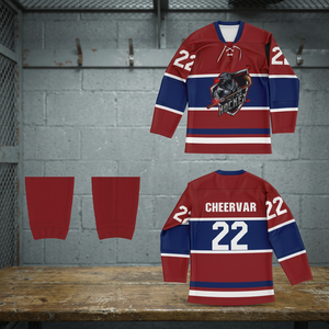 Jersey de Hockey sobre Hielo Unisex Personalizado de Alta Calidad 2026 # 38 # 44 # Uniforme de Poliéster Transpirable con 48 Bordados Completos que Absorben la Humedad - Product Image 3