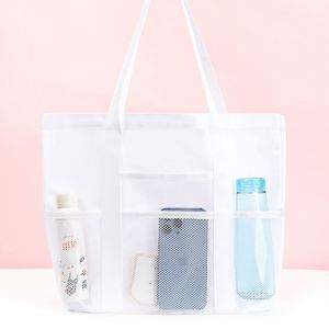 RTS Foldable Mesh <b>Beach</b> Bag for Women Lightweight Summer Mesh Handbag for Outdoor Large Pool Bag <b>Beach</b> <b>Accessories</b> - Product Image 6