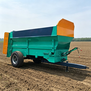 Chariot de transfert de fumier à double essieu avec poutre renforcée, pour charges lourdes toute l'année - Product Image 1