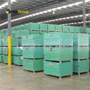 Tùy chỉnh OEM Nhà cung cấp ráp Stackable kho gấp Heavy Duty dây thép mạ kẽm lưới <span class=keywords><strong>Pallet</strong></span> cag - Product Image 1
