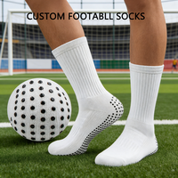 Chaussettes de football personnalisées avec logo OEM Glacier 2026, chaussettes de sport antidérapantes, chaussettes de football pour homme