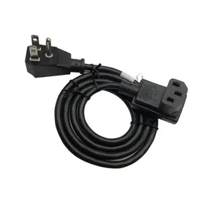 Силовой кабель SVT SJT 3 * 18AWG высокотоковый, 15 А, американский стандарт переменного тока, 3-контактный разъем для изгиба IEC 320-C13, быстрая доставка