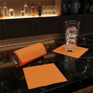 Posavasos Cuadrados de Algodón Ecológicos Desechables para Cócteles, Diseño Impreso Personalizable para Restaurantes, Hoteles y Bodas - Product Image 5