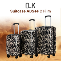 Ensembles de bagages classiques personnalisés imprimés personnalisés 3 pièces, légers, modernes, sacs de voyage en plein air, valise à roulettes avec couverture