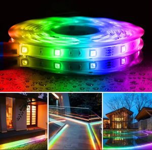 Tiras de Luces <span class=keywords><strong>LED</strong></span> de Neón Flexibles de 10 m RGB, Resistentes al Agua, para Coche, Fabricante de Tiras <span class=keywords><strong>LED</strong></span> COB para Interiores y Exteriores - Product Image 4