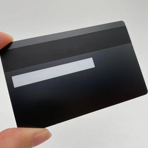 ที่กำหนดเองเปล่าแมตต์สีดำบัตรเครดิตโลหะที่มี4442ชิปสล็อต - Product Image 2