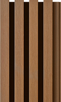 Panneau de cloison en plastique décoratif cannelé pour le revêtement extérieur imperméable de mur de séparation de WPC pour le revêtement extérieur