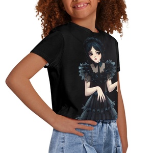 Summer New Children's Clothing <strong>Wednesday</strong> Design Kids Clothes Girls Short Sleeve <strong>T</strong>-<strong>shirt</strong> OEM Custom Tops Fashion <strong>Shirts</strong> Drop Ship - Product Image 4