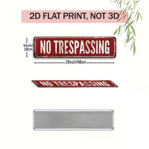Juego de Letreros Metálicos Vintage Rojos con Advertencia de Zombis, Decoración de Pared Retro con Prohibido el Paso y Travestías <span class=keywords><strong>en</strong></span> Curso - Product Image 2
