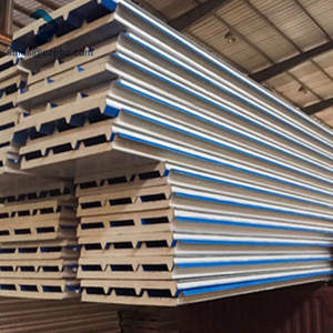 Personalizado PU espuma de <span class=keywords><strong>poliuretano</strong></span> PUR PIR PUF aislado y fuego corrugado paneles sándwich <span class=keywords><strong>para</strong></span> techo - Product Image 1