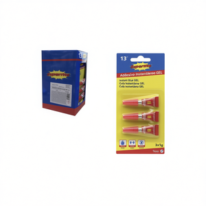Adesivo Gel Istantaneo 3x1g a Bassa Viscosità, Colla Cianoacrilata per Applicazioni di Incollaggio Rapido - Product Image 2