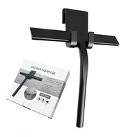 Raclette de douche en silicone à âme en acier, durable et écologique, avec crochet de suspension, pour le nettoyage des vitres et des surfaces en verre – Meilleure vente
