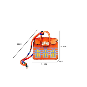 Nuevo estilo de lujo de cuero Pu Mini cartera bolso coche llavero regalo diseñador monedero bolso colgante llaveros - Product Image 4