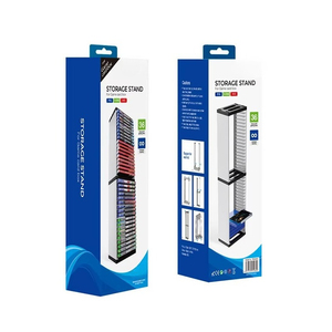 Support de rangement double couche pour disques <span class=keywords><strong>PS5</strong></span>, boîte de rangement pour jeux et <span class=keywords><strong>CD</strong></span>, compatible <span class=keywords><strong>PS5</strong></span>/Xbox Series X - Product Image 6