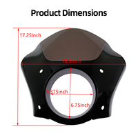Pare-brise de phare de moto pour Harley XL883 XL1200 48 Dyna, carénage avant