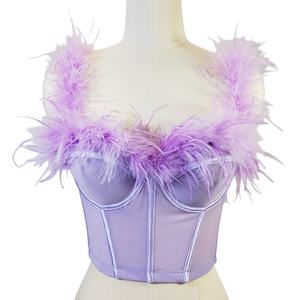 <span class=keywords><strong>Tenue</strong></span> de scène de <span class=keywords><strong>style</strong></span> camisole pour groupe de filles coréennes, avec paillettes violettes, Kim Ji-ni, Lisa Park Chae Young, Kim Hyun - Product Image 2