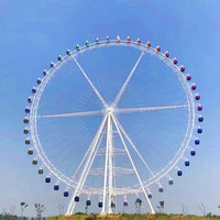 Grande Roue Panoramique Personnalisée pour Parc d'Attractions avec Éclairage LED Décoratif et Cabine Climatisée – Idéale pour Complexes Hôteliers