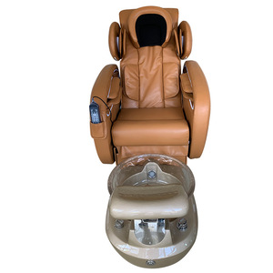 Fauteuil de massage <span class=keywords><strong>spa</strong></span> pour pédicure de luxe à gravité zéro, automatique, en verre, <span class=keywords><strong>avec</strong></span> drainage électrique et siège inclinable réglable - Product Image 3