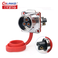 Connecteur d'alimentation étanche IP68 femelle 3 broches Lp24 25A 500V avec contacts plaqués or / Certifié CE pour usage industriel, prise de câble